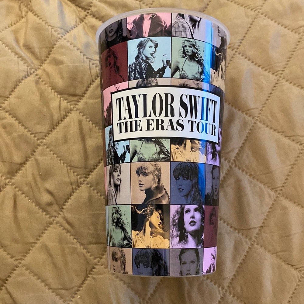 Taylor swift eras movie cup AMC clear plastic NWOT